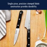 HENCKELS Solution - Juego de 15 cuchillos ultraafilados con bloque, cuchillo de chef, cuchillo de pan, cuchillo de carne