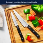 HENCKELS Solution - Juego de 15 cuchillos ultraafilados con bloque, cuchillo de chef, cuchillo de pan, cuchillo de carne
