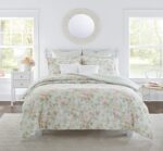 Juego de edredón reversible Laura Ashley Revman International USHS8K1146478 algodón talla King color azul pastel Madelyn