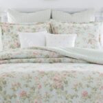 Juego de edredón reversible Laura Ashley Revman International USHS8K1146478 algodón talla King color azul pastel Madelyn