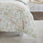 Juego de edredón reversible Laura Ashley Revman International USHS8K1146478 algodón talla King color azul pastel Madelyn
