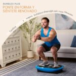 Plataforma de Vibracion 4D LifePro Rumblex Plus LP-RMXPLS-BLU 3 Motores 60 Velocidades 7 Modos 500 lb