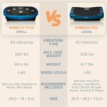 Plataforma de Vibracion 4D LifePro Rumblex Plus LP-RMXPLS-BLU 3 Motores 60 Velocidades 7 Modos 500 lb