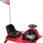 Razor Crazy Cart - Carrito motorizado de deriva de 24 V, velocidad variable, hasta 12 mph, barra de deriva para giros co