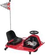 Razor Crazy Cart - Carrito motorizado de deriva de 24 V, velocidad variable, hasta 12 mph, barra de deriva para giros co