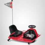 Razor Crazy Cart - Carrito motorizado de deriva de 24 V, velocidad variable, hasta 12 mph, barra de deriva para giros co
