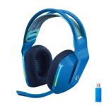 Auriculares Inalambricos Gaming Logitech G733 Lightspeed 981-000942 azul diadema suspension RGB microfono Blue VO!CE