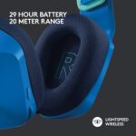 Auriculares Inalambricos Gaming Logitech G733 Lightspeed 981-000942 azul diadema suspension RGB microfono Blue VO!CE