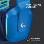 Auriculares Inalambricos Gaming Logitech G733 Lightspeed 981-000942 azul diadema suspension RGB microfono Blue VO!CE