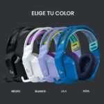 Auriculares Inalambricos Gaming Logitech G733 Lightspeed 981-000942 azul diadema suspension RGB microfono Blue VO!CE