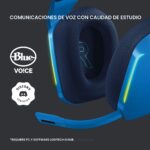 Auriculares Inalambricos Gaming Logitech G733 Lightspeed 981-000942 azul diadema suspension RGB microfono Blue VO!CE