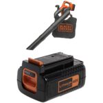BLACK+DECKER 40 V MAX soplador/aspiradora con batería adicional, 2.0 Ah (LSWV36 y LBX2040)