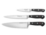 WÜSTHOF Juego de cuchillos de chef clásicos de 3 piezas, color negro Wusthof 1120160301
