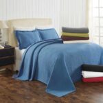 Juego de colcha matelasse en cascada 3 piezas Home City Inc BEDSPREAD CCAD-QN-WH algodón tamaño Queen blanco