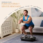 Lifepro 4D Vibration Plate Exercise Machine — Triple Motor, 7 Presets, 60 Speeds Rumblex Plus/Pro Vibrating Platform wit