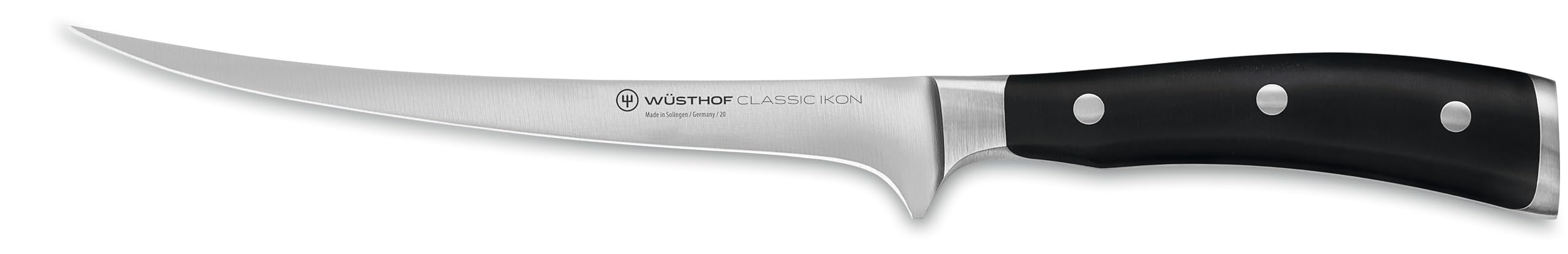 Version 1.0.0 Wüsthof Classic IKON - Cuchillo para filetear (7 pulgadas), color negro 1040333818