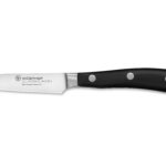 WÜSTHOF Classic IKON Cuchillo de pelar de corte plano, 3 pulgadas, color negro 1040333208