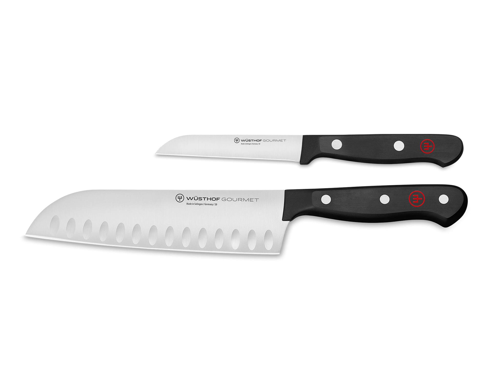 Version 1.0.0 WÜSTHOF Gourmet - Juego de cuchillos de chef asiáticos de 2 piezas, color negro 1125060202