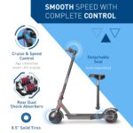 Hiboy S2 Electric Scooter - 8.5" Solid Tires - Up to 17 Miles Long-Range & 19 MPH Portable Folding Commuting Scooter for