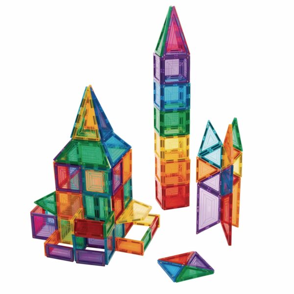 Magnetic Tiles Excellerations Building Brilliance Multipack 100 piezas, juguete STEM, azulejos magnéticos para niños, co