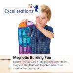 Magnetic Tiles Excellerations Building Brilliance Multipack 100 piezas, juguete STEM, azulejos magnéticos para niños, co