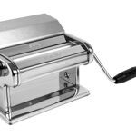 Marcato Fabricada en Italia Atlas 180 Máquina Manual de Pasta con Deslizador, Acero Cromado. Buena para pasta, pan y dec