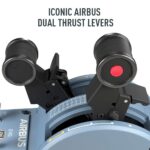 Palanca lateral y cuadrante de acelerador Thrustmaster TCA Officer Pack Airbus Edition 2960842 para simulación de vuelo