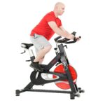 Bicicleta de ciclismo indoor Sunny Health Fitness SF-B1986 volante 40 lb resistencia magnética ajustable sensor de pulso