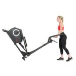 Entrenador elíptico cardiovascular programable Sunny Health and Fitness SF-E3890 negro resistencia magnética monitor de