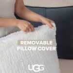 Juego de edredón Britannica Home Fashions 00519 UGG Blissful blanco reversible relleno alternativo plumón suave cálido Q
