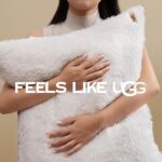 Juego de edredón Britannica Home Fashions 00519 UGG Blissful blanco reversible relleno alternativo plumón suave cálido Q