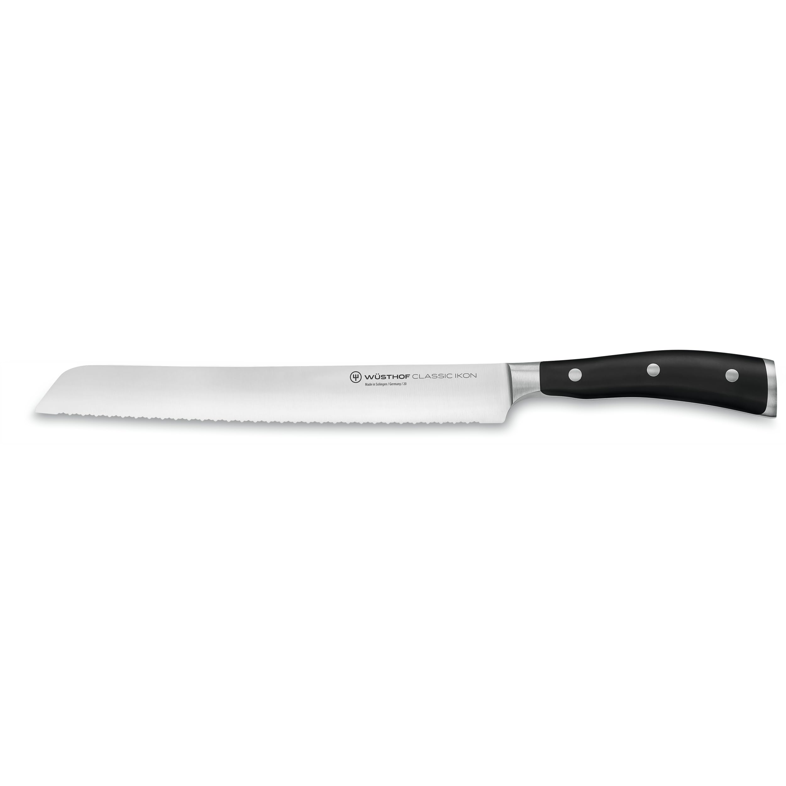 Version 1.0.0 Wüsthof Classic IKON - Cuchillo de pan con doble dentadura de 9 pulgadas, color negro 1040331123