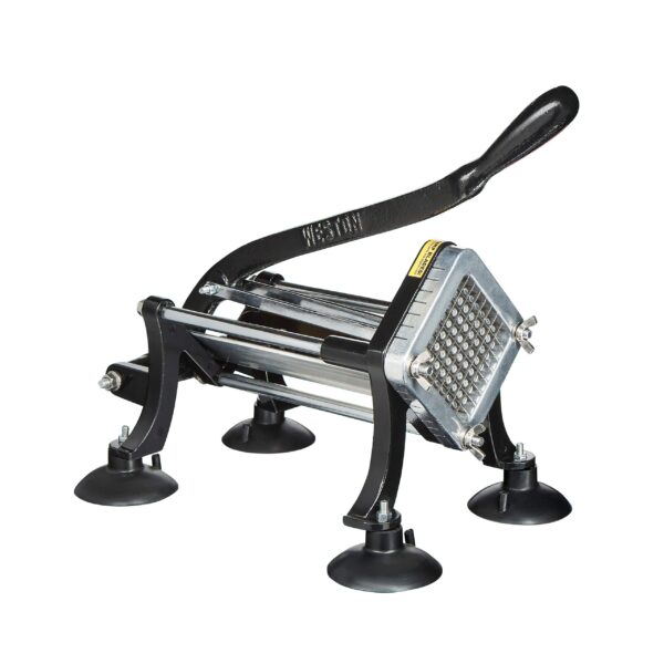 Weston Cortador profesional para papas y verduras, hoja de corte de acero inoxidable de 3/8 pulgadas, ventosa y pies de