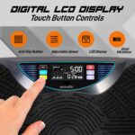 Plataforma de vibración corporal 3D SereneLife SLVBX3 300W 2 motores movimiento oscilatorio lineal y combinado con banda