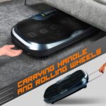 Plataforma de vibración corporal 3D SereneLife SLVBX3 300W 2 motores movimiento oscilatorio lineal y combinado con banda