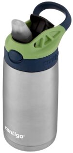 Botella de agua termo infantil acero inoxidable Contigo Ignite USA 2126105 con popote Autospout 13 onzas color arándano