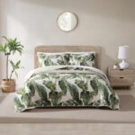 Juego de edredon reversible Tommy Bahama Revman International USHSA91161386 algodon prelavado talla king estampado Fiest