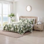 Juego de edredon reversible Tommy Bahama Revman International USHSA91161386 algodon prelavado talla king estampado Fiest