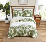Juego de edredon reversible Tommy Bahama Revman International USHSA91161386 algodon prelavado talla king estampado Fiest