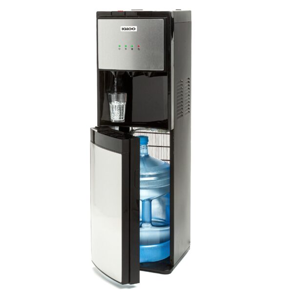Dispensador de agua Igloo IWCBL353CRHBKS carga inferior fría caliente templada acero inoxidable