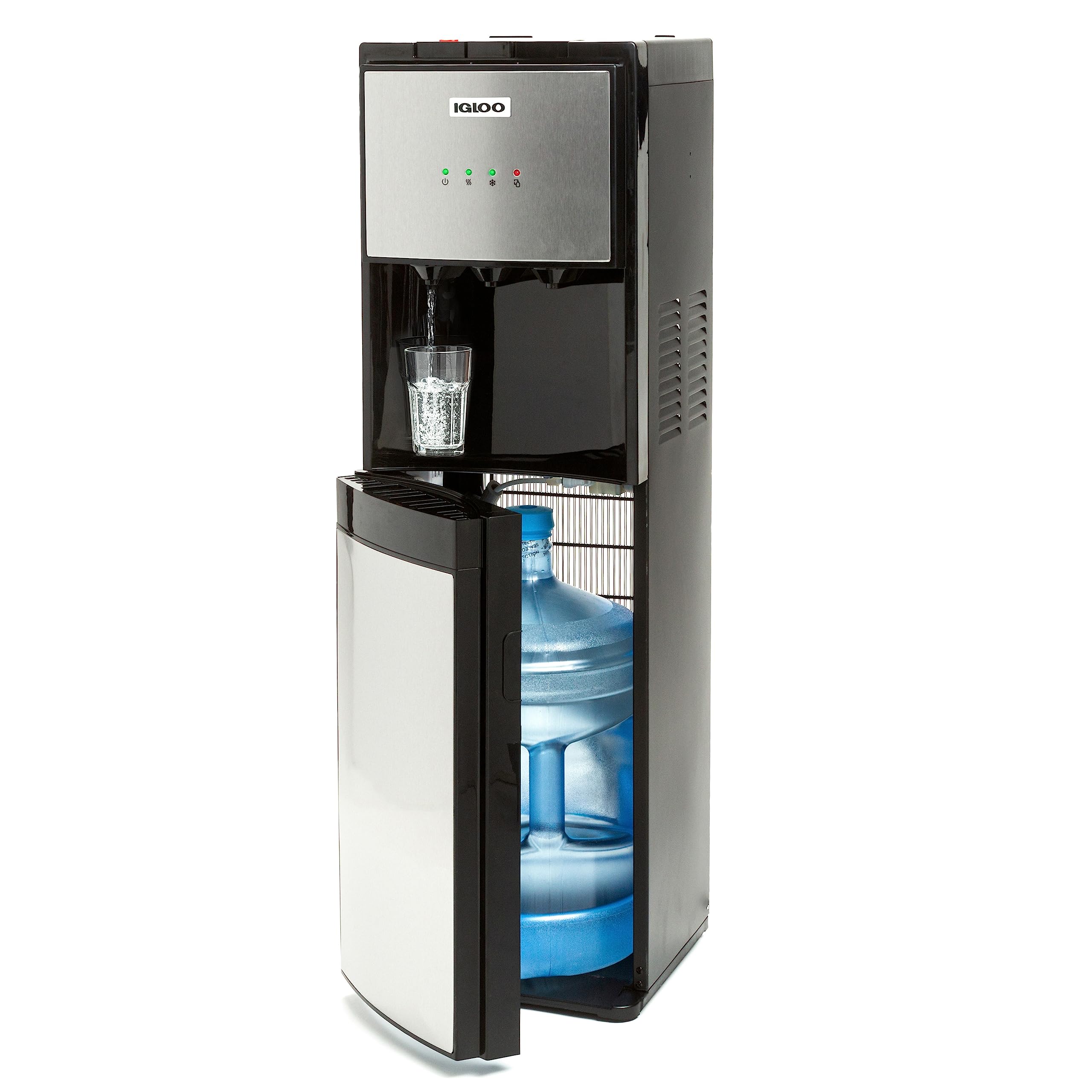 Version 1.0.0 Dispensador de agua Igloo IWCBL353CRHBKS carga inferior fría caliente templada acero inoxidable