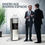 Dispensador de agua Igloo IWCBL353CRHBKS carga inferior fría caliente templada acero inoxidable