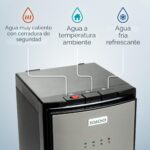 Dispensador de agua Igloo IWCBL353CRHBKS carga inferior fría caliente templada acero inoxidable