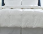 Edredón Pointehaven 300DACMKCWH Algodón Satinado 300 Hilos Damasco King Cal King Blanco Hipoalergénico 300 GSM