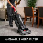 Aspiradora Comercial Vertical Sanitaire Force SC5713D con Filtro HEPA, Negro