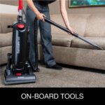 Aspiradora Comercial Vertical Sanitaire Force SC5713D con Filtro HEPA, Negro