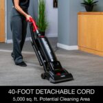 Aspiradora Comercial Vertical Sanitaire Force SC5713D con Filtro HEPA, Negro