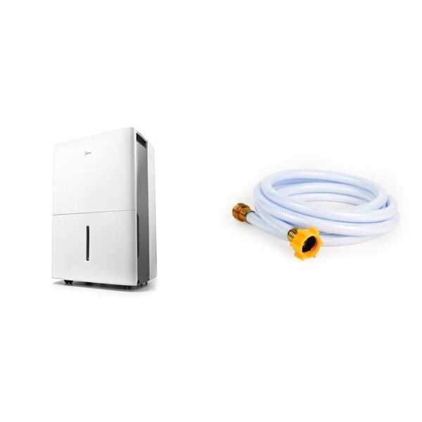 Deshumidificador Midea 4500 Pies Cuadrados Blanco con Manguera Camco TastePURE 10 Pies
