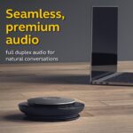 Jabra Speak 750 UC - Altavoz inalámbrico Bluetooth con adaptador USB Link 370 – Altavoz de conferencia portátil para reu