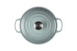 Olla Cocotte redonda de hierro fundido esmaltado Le Creuset Signature 21198024717041 3.3 litros 3.5 cuartos color sal ma